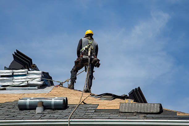 Professional Flat Roof Repair technician working in Cortez, FL